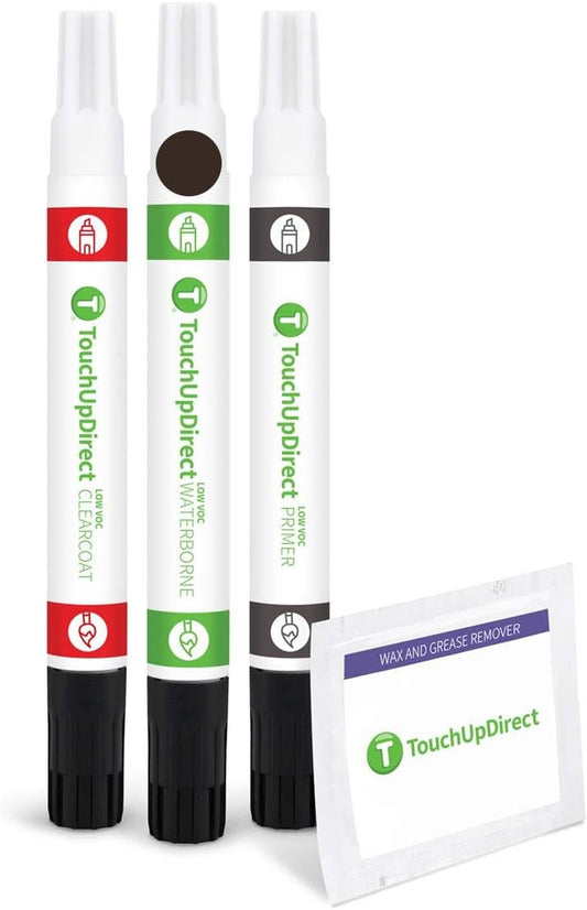 TouchUpDirect 4X7 Brownstone Compatible with Toyota Exact Match Touch Up Paint Combo - Preferred Kit