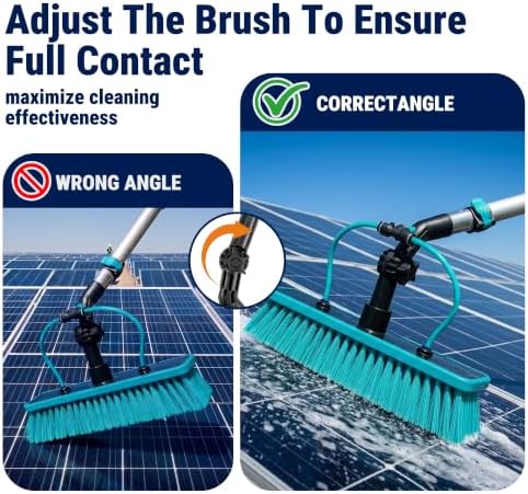HoldwellS Solar Panel Cleaning Kit, 24FT Water Fed Pole - Image 3
