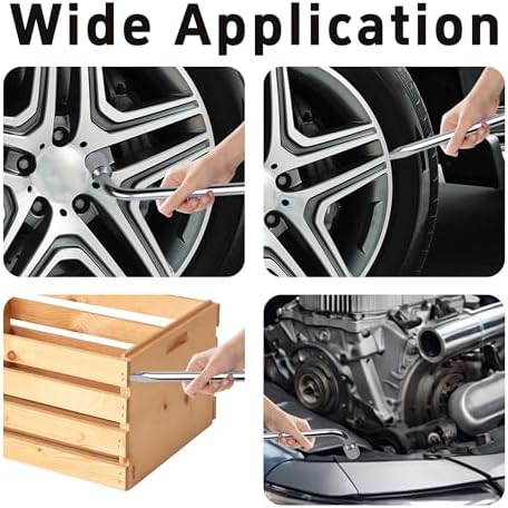 19mm Car Spare Tire Lug Wrench, Heavy Duty L-Type Tire Steel Tool - Image 6