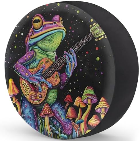 Rv Spare Tire Cover Wheel Funny Frog Mushroom Tire Covers Wheel Protectors - Image 2