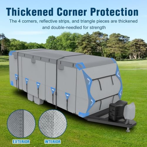Mofeez RV Cover, 22-24ft Travel Trailer Cover, Heavy Duty 7 Layer Top Anti-UV - Image 5