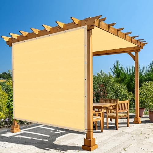 Amagenix 90% Shade Fabric 6'X 13' Sand Sun Shade Cloth by Amagenix