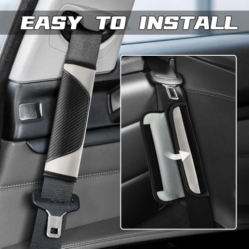 2PCS Car Seat Belt Cover Pads, Seatbelt Shoulder Cushion - Image 4