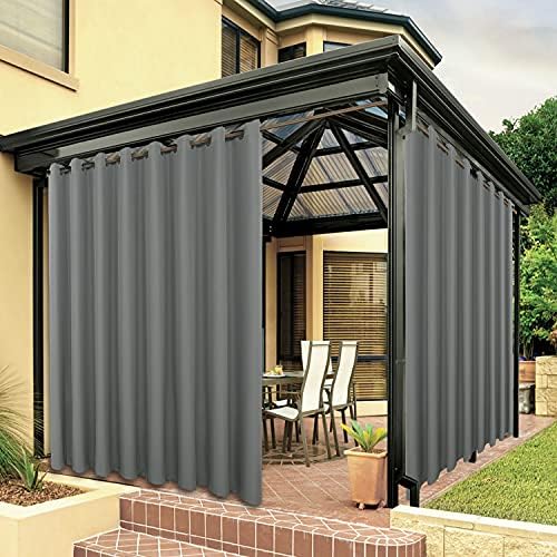 BONZER Outdoor Curtains for Patio Waterproof Thick Privacy by Bonzer