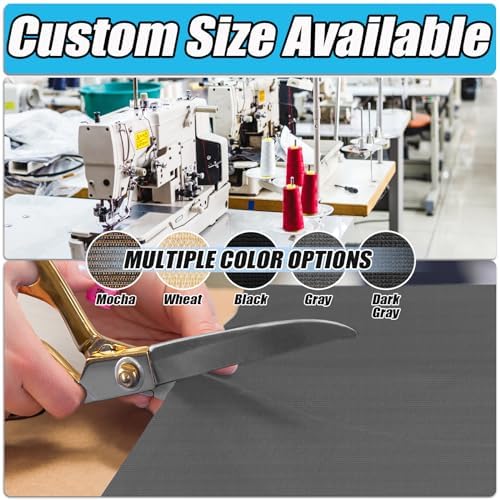Amagenix 90% Shade Fabric 7'X 16' Gray Sun Shade Cloth - Image 2