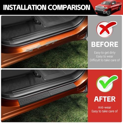 Door Sill Guards Kit Fit for 2020-2026 Nissan Titan Accessories Entry Guard - Image 5