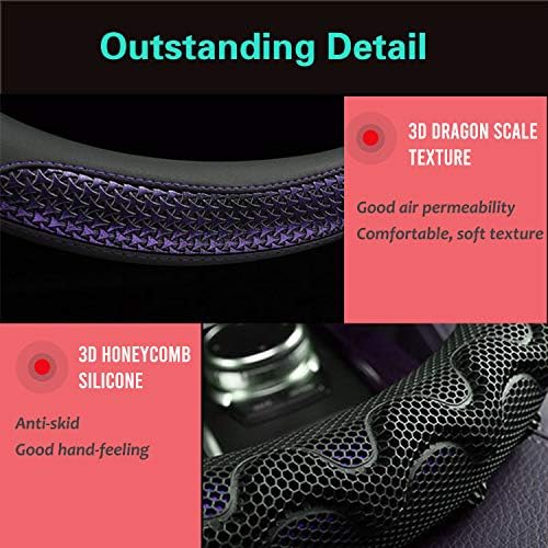 PINCTROT Large Size Steering Wheel Cover Great Grip 15.75 Inch - Image 3