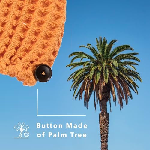 Luxury Organic Japanese Cotton Hair Drying Waffle Towel Wrap - Image 4
