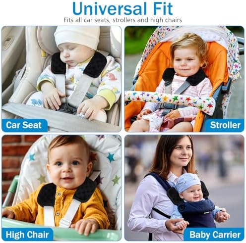 Accmor Car Seat Strap Pads for Baby Kids Toddler, Soft Car Seat Strap Covers - Image 6
