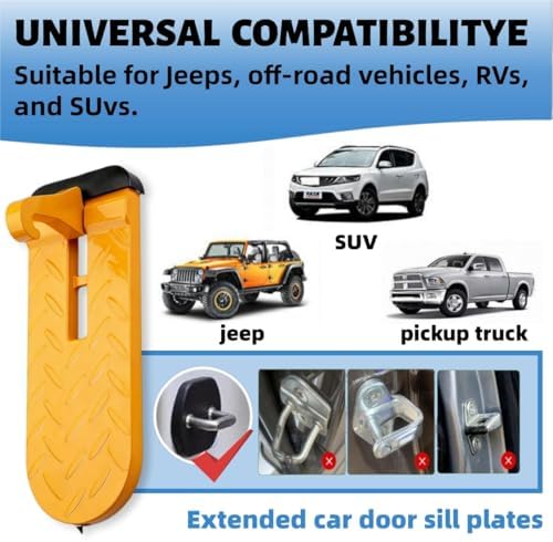 Car Door Step for Roof Access, Extended Folding Door Latch Step, Non-Slip - Image 5
