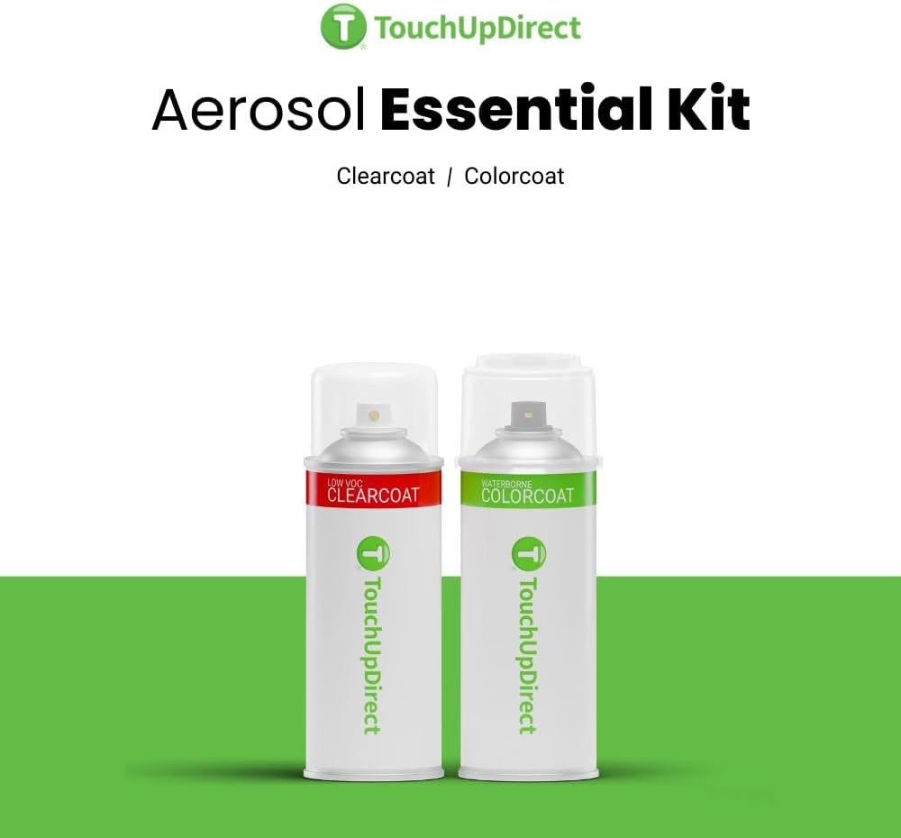 TouchUpDirect 1F7 Classic Silver Metallic Compatible with Toyota Exact Match Touch Up Paint Aerosol - Essential Kit