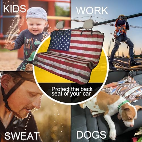 Back Seat Cover for Car Trucks Van SUV Jeep, Waterproof Rear Bench Towel Seat - Image 6