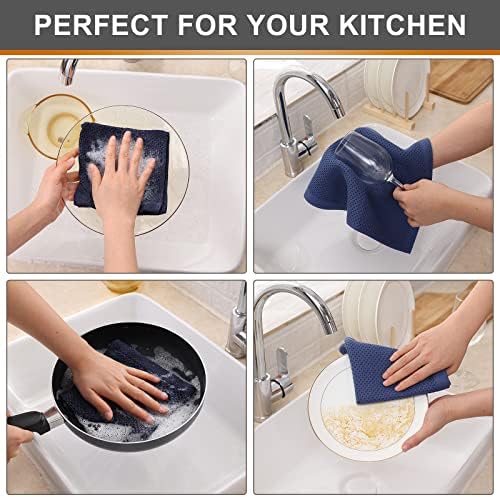 Kitinjoy 100% Cotton Waffle 6-Pack Kitchen Towels - Image 4