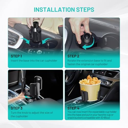 Car Cup Holder Expander Adapter This Hill All Purpose Cup Holder Expander - Image 5