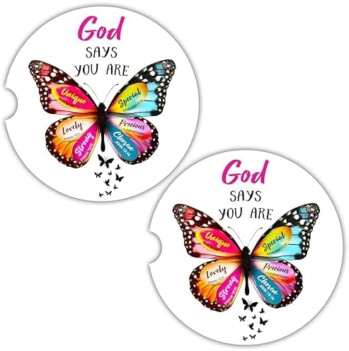 Christian Car Coasters for Cup Holders by UPNOWPRO