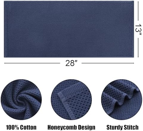 Kitinjoy 100% Cotton Waffle 4-Pack Kitchen Towels - Image 2