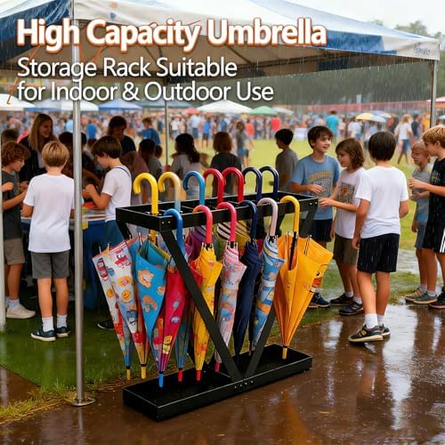 Umbrella Holder for Entryway, Metal Umbrella Storage Rack Ideal for Home Office - Image 6