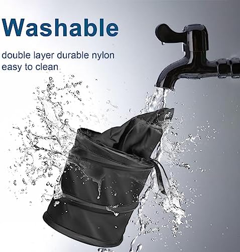 Car Trash Can, 2 Packs Mini Collapsible Pop-up Compact Garbage Can - Image 4