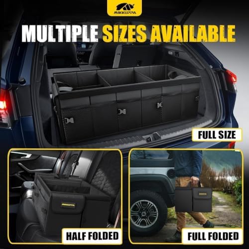 MIKKUPPA Trunk Organizer with Lid - 95L Collapsible Car Organizer - Image 5