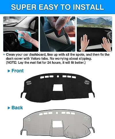 Autorder Dashboard Cover Mat for 2008 2009 2010 Dodge Charger Accessories Dash - Image 5