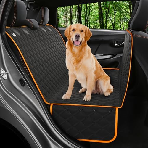 Dog Car Seat Cover for Back Seat, Dog Hammock for Car, Truck & Tesla by Petloox