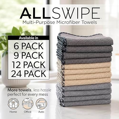 Chemical Guys, AllSwipe Multi-Purpose Microfiber Towels, 14 x 12, 9 Pack - Image 2