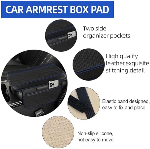 NBTEPEM 10 Pcs Car Floor Mats Full Set Car Accessories, Microfiber Leather - Image 5