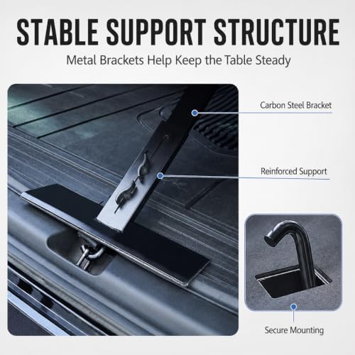 Rear Trunk Table for Mercedes-AMG C63 2024-2026, Foldable Adjustable Tailgate - Image 5