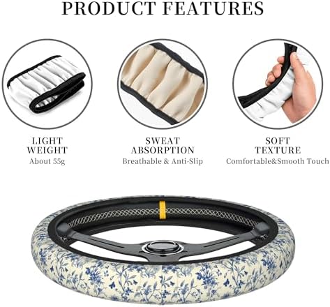 Floral Cute Steering Wheel Cover - Image 6