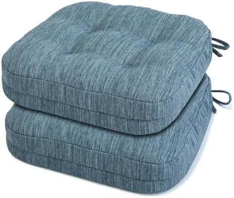 Shinnwa Dining Chair Cushions Set of 2, Dual-Layer Memory Foam Kitchen Chair by Shinnwa
