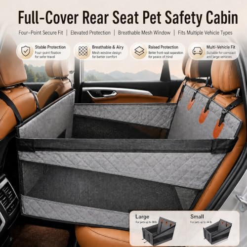 Large Dog Pet Car Seat Cover, Rear Seat Dog Cover, seat Cover/Waterproof/pet - Image 7