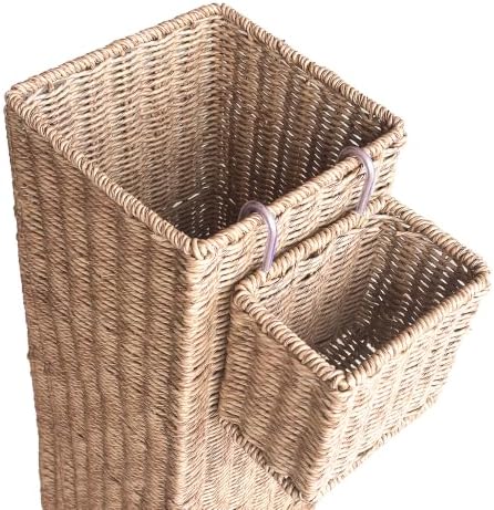 Wicker Umbrella Stand for Entryway, Tall Rattan Holder - Image 7