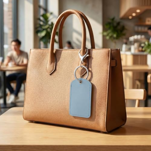 PAGOW 2.3x1.8in Key Fob Holder, PU Leather RFID Key Case Protector - Image 5
