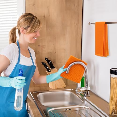 Kitinjoy 100% Cotton Waffle 4-Pack Kitchen Towels - Image 5