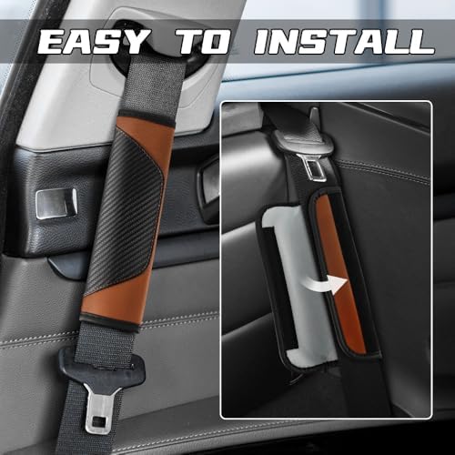 2PCS Car Seat Belt Cover Pads, Seatbelt Shoulder Cushion - Image 4