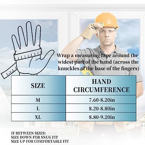 Safety Work Gloves, Synthetic Leather Impact-Resistant Heavy Duty Mechanic - Image 4
