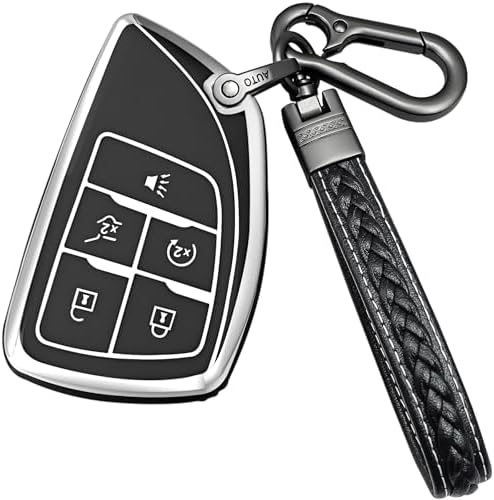for Chevrolet Key Fob Cover, TPU Protective Key Case by Yonmcfn