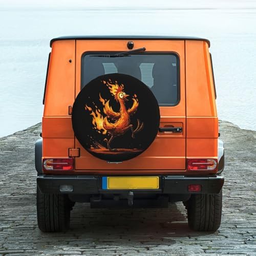 Rooster Spare Tire Cover Waterproof Wheel Cover 14 Inch Universal Fit - Image 2