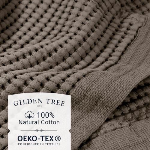 GILDEN TREE Waffle Hand Towels for Bathroom Quick Dry Large Luxury Lint Free - Image 2