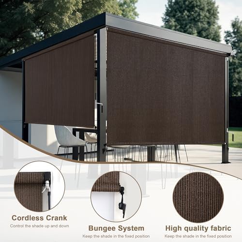 AOSKY Cordless Patio Roll Up Blinds - Image 3