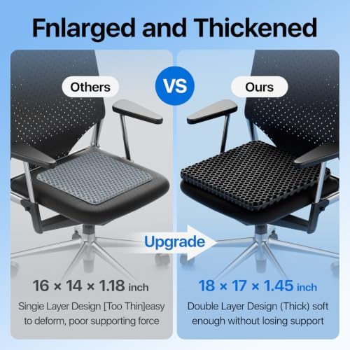 Gel Seat Cushion, Cooling Honeycomb Design - Image 6