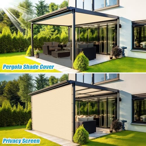 Amagenix 90% Pergola Shade Cover 5' X 14' Sun Shade Cloth - Image 5