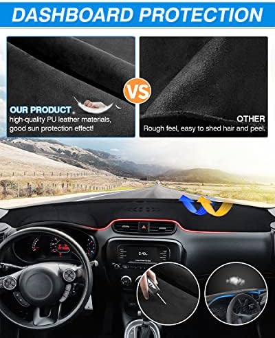 Cartist Dash Cover for Kia Soul 2014-2019 Dashboard Cover Mat - Image 5
