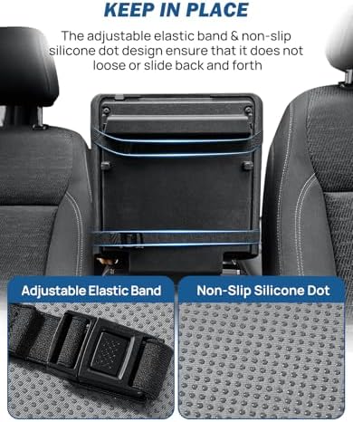 JOYTUTUS Center Console Cover for Full Size Truck, Leather Arm Rest Covers - Image 4