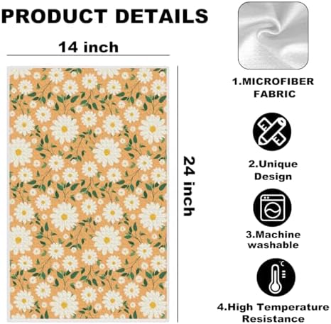 Daisy Kitchen Towel Daisy Gifts - Image 2