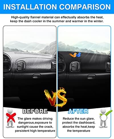 Autorder Dashboard Cover Mat for Dodge Ram 1500 2500 3500 1998-2001 Accessories - Image 3