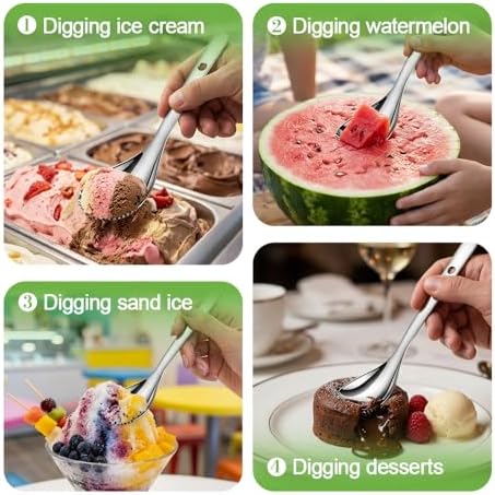 Serrated Ice Crusher Spoon, Stainless Steel Ice Ladle - Image 6