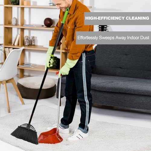 Four-Section Rod Long-Handled Broom, Heavy-Duty Broom, Angle Broom - Image 3