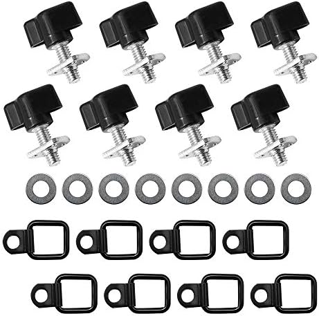 Anxingo 8Pcs Hardtop Quick Removal Fastener Thumb Screws Nuts Kit & 8 Pack D by Anxingo