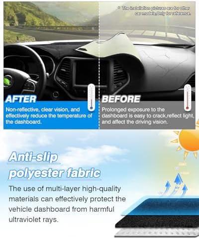 Cartist Dash Cover for Ford Fusion 2013-2020 Dashboard Cover Mat - Image 4